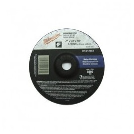 Disco Abrasivo 7" X 1/4" X 7/8" 8600 Rpm Tipo 27 Milwaukee 49947020 1