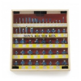 Brocas Para Router 50 Piezas Zanco 1/4" Neiko 10109A