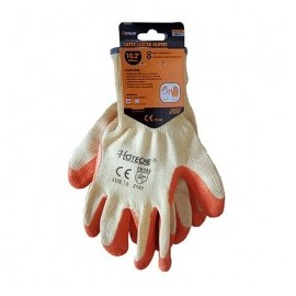 Guantes De Poliester Con Palma Impregnada De Latex Hoteche 430110