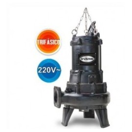Bomba Sumergible Para Lodos Evans 7.5 Hp Trifásica 220V 13 Metros Evans Vsv4Me0750G