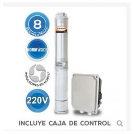 Bomba Sumergible Monofásica Para Pozo Profundo 4" Descarga De 1. Evans Vsd410Me150G3