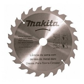 Disco Sierra Circular 7 1/4" X 20 Mm X 40 Tpi Makita D51356 1