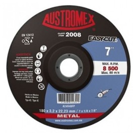 Disco Para Corte Metal 7" X 1/8" X 7/8" Austromex 2008