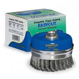 Cepillo Tipo Copa Alambre Trenzado 4 3/4" X 0.020 X 5/" Austromex 2888