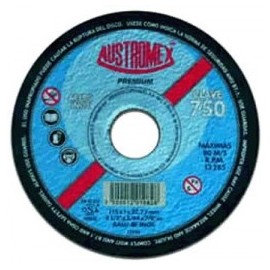 Disco Abrasivo Para Corte Acero Inoxidable 4 1/2" X 3/64" X 7/8" Austromex 750