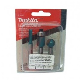 Brocas Para Router 1/2" 1/4" 3 Piezas Zanco Makita D16461 1