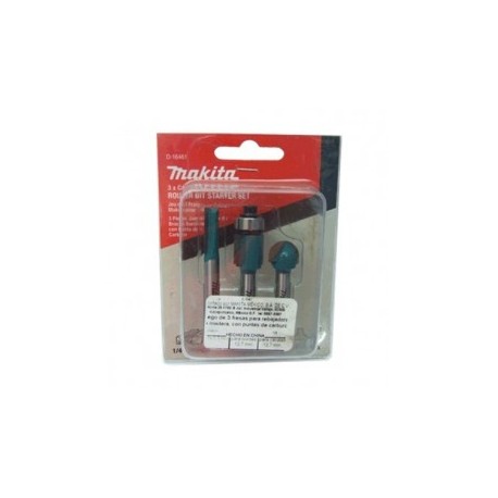 Brocas Para Router 1/2" 1/4" 3 Piezas Zanco Makita D16461 1