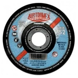 Disco Abrasivo Para Corte Acero Inoxidable 4 1/2" X 1/32" X 7/8" Austromex 752