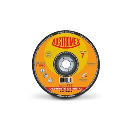 Disco Abrasivo Para Desbaste Metal 7" X 1/4" X 7/8" Austromex 777