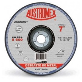 Disco Para Desbaste Metal 7" Austromex 555 Grindmore