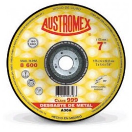Disco Para Desbaste Metal 7" X 1/4" X 7/8" Austromex 999