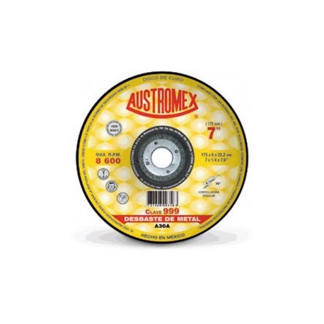 Disco Para Desbaste Metal 7" X 1/4" X 7/8" Austromex 999