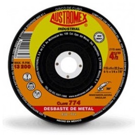 Disco Abrasivo Para Desbaste Metal 4 1/2" X 1/4" X 7/8" Austromex 774