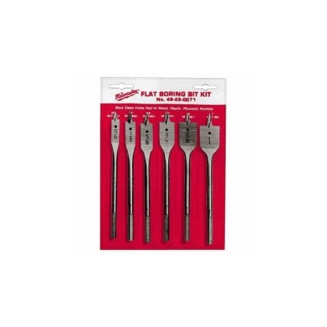 Brocas Planas Para Madera Juego De 6 Piezas Milwaukee 49220071 1