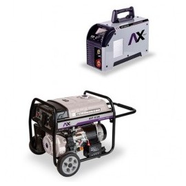 Generador Axt-G10K 10 Kw + Soldadora Inversora Axt-202Lcd