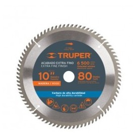 Disco Sierra Para Madera 10" 40 Dientes Centro 1" Truper Trup-18307