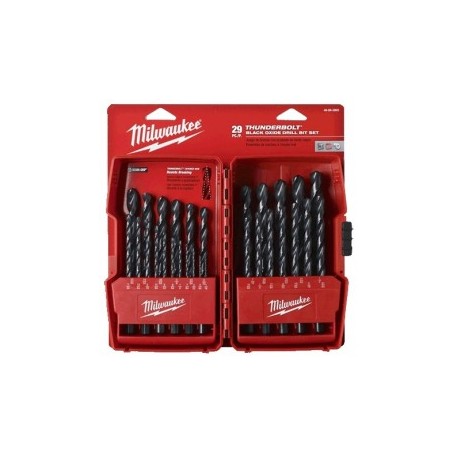 Brocas De Óxido Negro Thunderbolt 29 Piezas Milwaukee 48892802