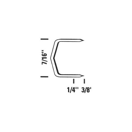 Grapas 1/4" (5,000) Bostitch Galvanizada Para 02245 B8-P Bostitch Stbstcr2115-1/4