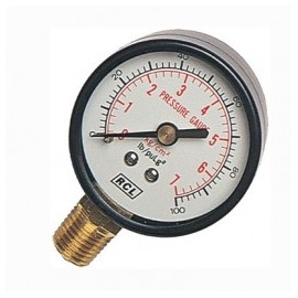Manometro Hidroneumatico 100 Psi 1/4 Npt 2" Evans Ma1001/4
