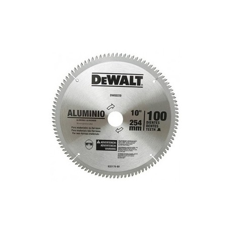 Disco Sierra 10"X100 Dientes Flecha 30Mm C Dewalt A03220