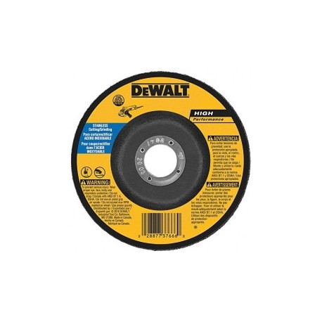Disco De Desbaste 7" X 1/4" X 5/8" Con Adapatdor Dewalt 8456