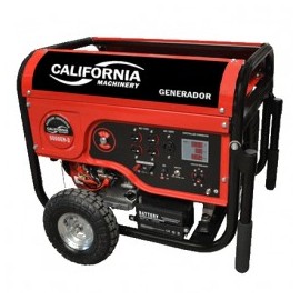 Generador 4,500 Watts 220-110 Volts 50-60 Hz 11 Hp Con Llantas California Machinery CALT5500ENS-2