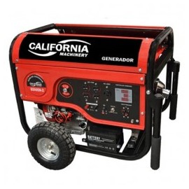Generador 5,500W 13Hp 220-110 Volts 50-60Hz Encendido Electronico California Machinery CALT6500ENS-2