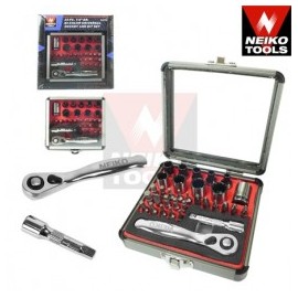 Dados Y Puntas Con Matraca 34 Pizas 1/4" Neiko 04159A