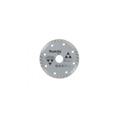 Disco De Diamante Turbo 9" Para Granito Y Marmol Especial Makita D44323