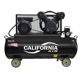 Compresor De Banda 3 Hp 80 Litros 115 Psi 110/220 Volts California Machinery CALEJV3HP80L