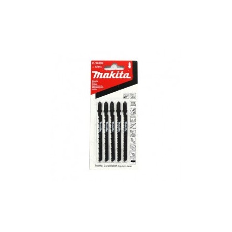 Segueta 5 Piezas Tipo "T" Hss 51Mm Recto (B22) T11 Para Caladora Makita D34908