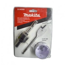 Broca Sierra Kit Instalacion De Cerraduras 2 1/8"1 Makita D34350