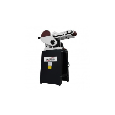 Lijadora Banda Y Disco 6" X 48" Disco 9" 1 Hp Banco Cerrado California Machinery CALJSD69