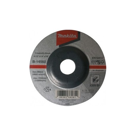 Disco Abrasivo Para Aluminio 115 Mm B44105 Makita B14560