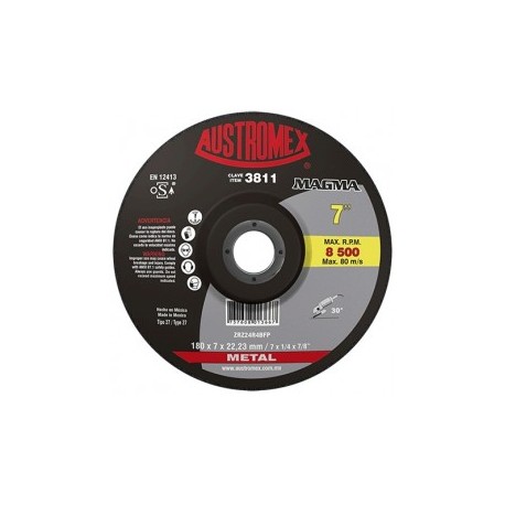 Disco Para Desbaste Metal 7" X 1/4" X 7/8" Austromex 3811
