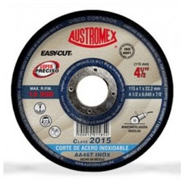 Disco Para Corte Superdelgado 4 1/2" X 3/64" X 7/8" Austromex 2015
