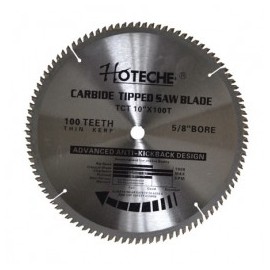 Disco Sierra Circular Dientes Punta De Carburo 10" X 100 Hoteche 10X100T