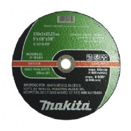 Disco Abrasivo Corte Concreto 9 1/8" 7/8" Makita D18384