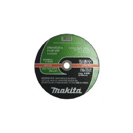 Disco Abrasivo Corte Concreto 9 1/8" 7/8" Makita D18384