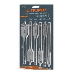 Brocas Planas De Manita 6 Piezas Truper 11395 1