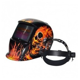Careta Electronica Flaming Skull Adir 0006