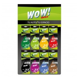 Exhibidor Wow (Inlcuye 8 Aromas Distintos Con 10 Pzas C/U) WOW EX-WOW