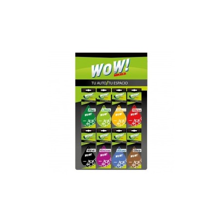 Exhibidor Wow (Inlcuye 8 Aromas Distintos Con 10 Pzas C/U) WOW EX-WOW