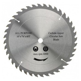 Disco Sierra Circular Dientes Carburo 10" X 40 Neiko 10741