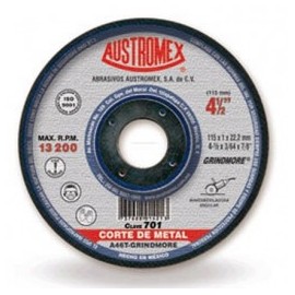 Disco Para Corte 4 1/2" X 3/64" X 7/8" Austromex 701