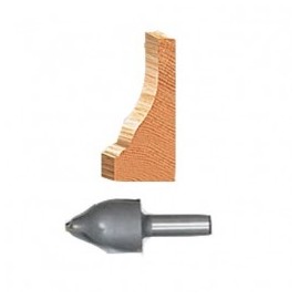 Broca 1-1/8 X 1-5/8 A X 1/2" Ogee + Punta Para Panel Vert Amana Ama54528 1