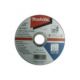 Disco Abrasivo Corte Metal 4 1/2" 7/8" 1/16 Makita B13817