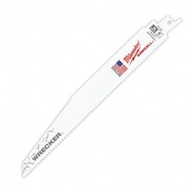 Segueta Super Sawzall 8 Dientes 9 Largo Wrecker Corte Madera Milwaukee 48005706